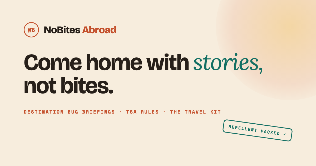 NoBites Abroad: Mückenschutz für Reisende